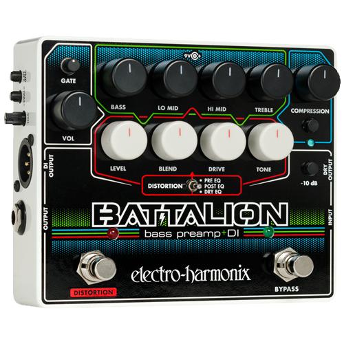 ElectroHarmonix BATTALION Bass Preamp Effects Pedal