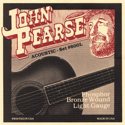 John Pearse 600L Light PB Acoustic Guitar Strings 012-053