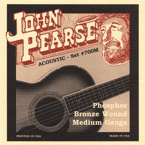 John Pearse 700M Medium PB Acoustic Guitar Strings 013-056