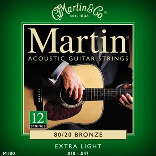 Martin M180F 80/20 Bronze Acoustic Guitar Strings 12-String Light 12-54