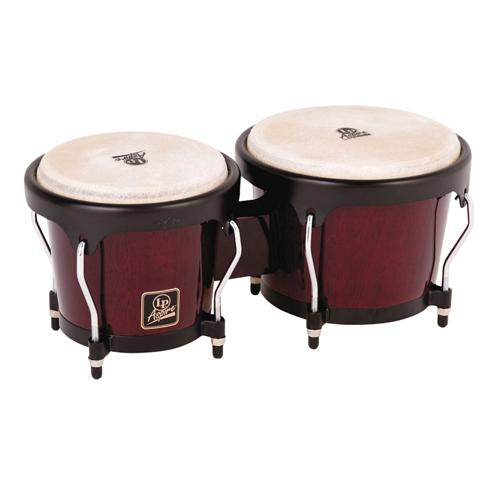 Latin Percussio LPA601RW Aspire Red and Black Wood Bongos