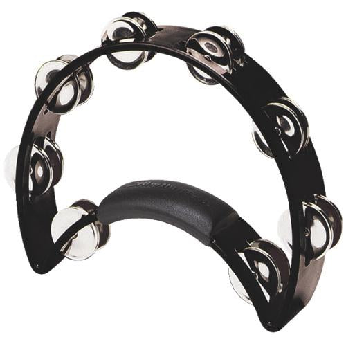 Rhythm Tech RT1010 Tambourine - Heavy Duty ABS Plastic - Black