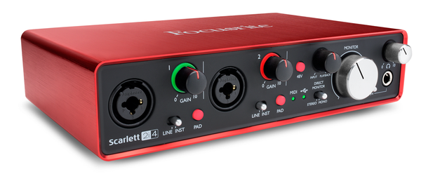 Focusrite SCARLETT2I4MK2 Scarlett 2i4 USB 2.0 Recording Interface Mark 2