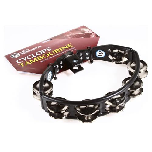 Latin Percussio LP160 Cyclops Mountable Tambourine Black