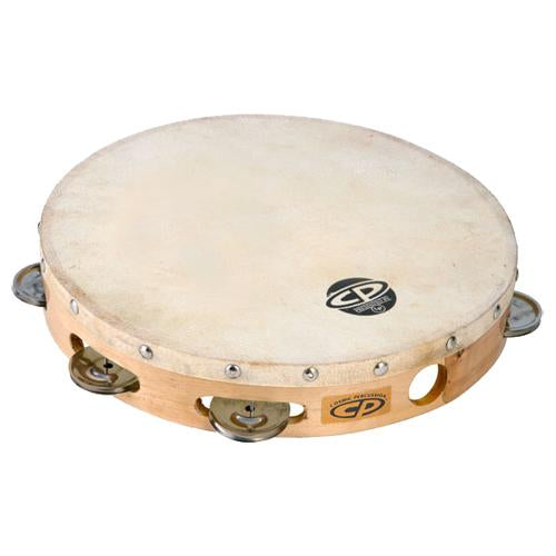 Latin Percussio CP379 10" Tambourine Single Row w/Head
