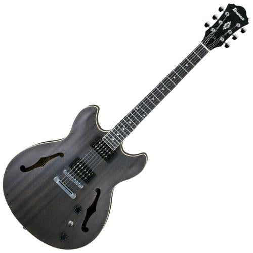Ibanez AS53TKF Artcore Semi Hollow Body Electric Guitar in Transparent Black Flat