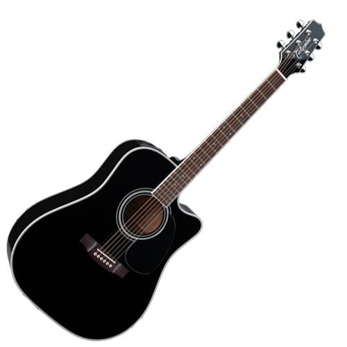 Takamine EF341SC Legacy Series Dreadnought Cutaway Acoustic Electric in Black w/Case