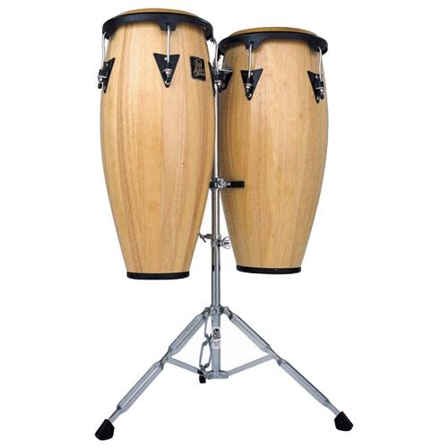 Latin Percussio LPA646AW Aspire Conga Set 10"/11" Natural Finish w/ Stand