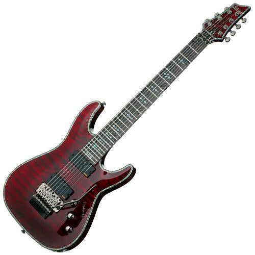Schecter HRC7FRBCH Hellraiser C7 Electric Guitar w/Floyd Rose in Black Cherry