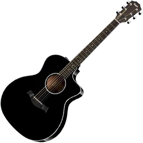 Taylor 214CEDLXBLK GA Black Acoustic Electric Sitka Spruce Top w/ES2 and Hardshell w/Case