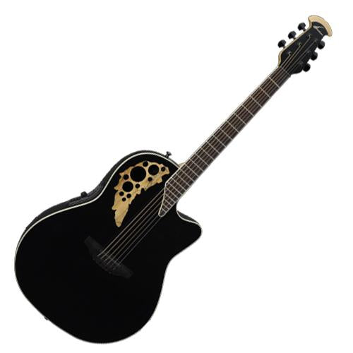 Ovation 1778TX5GSM Elite TX Acoustic Electric Premier Mid Depth Bowl in Black