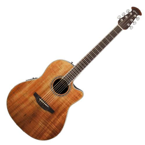 Ovation CS24PFKOA Celebrity Standard Plus Acoustic Electric Mid Depth Bowl Figured Koa Top