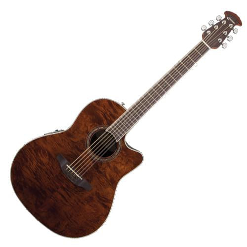 Ovation CS24PNBM Celebrity Standard Plus Acoustic Electric Mid Depth Bowl in Nutmeg Burled Maple