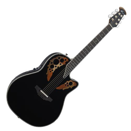 Ovation C2078AX5 Pro Series Acoustic Electric Custom Elite Deep Contour in Black w/Case