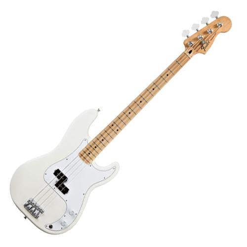 Fender 0146102580 Standard Precision Bass Guitar Maple in Arctic White