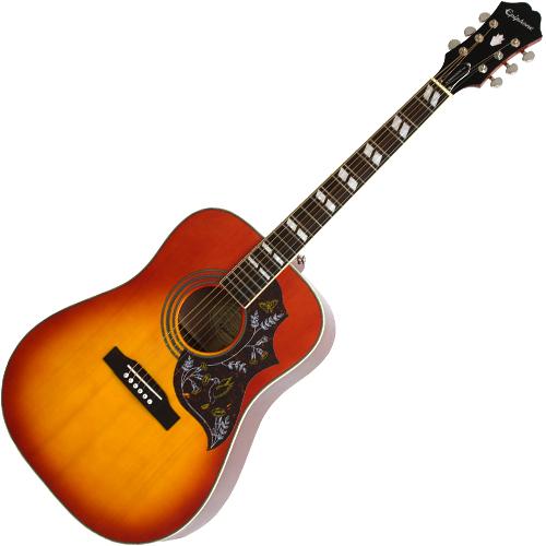 Epiphone EEHBFCNH Hummingbird Pro Acoustic Electric in Faded Cherry Sunburst