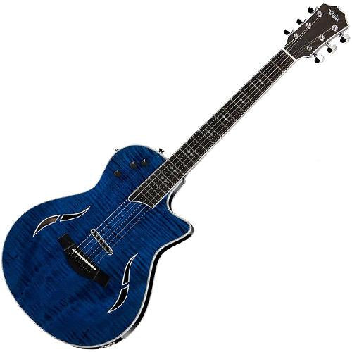 Taylor T5ZPROPB T5z Pro Curly or Flame Maple Top Electric Guitar in Pacific Blue w/Case