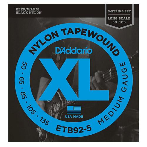 D'Addario ETB925 Tapewound 5 String Bass Strings 50-130