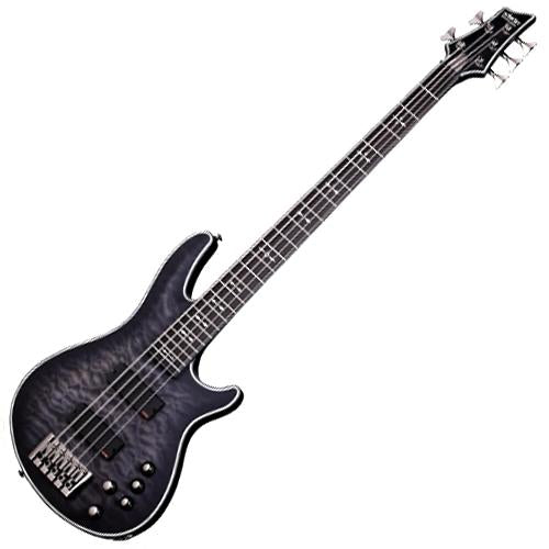 Schecter HREXT5STBLS Hellraiser Extreme 5 String Bass in SeeThru Black Satin