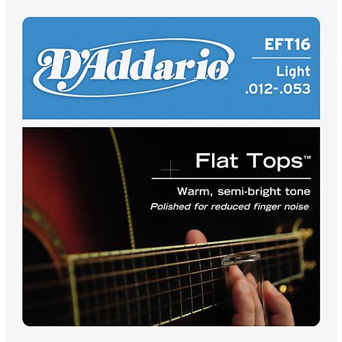 D'Addario EFT16 Flat Tops for Acoustic Guitar Phosphor Bronze Light 012-053