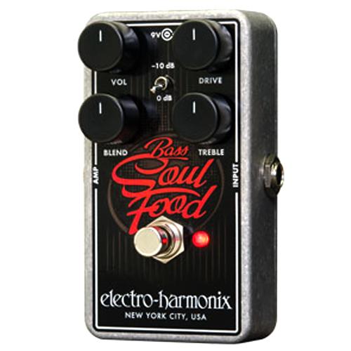 ElectroHarmonix BASSSOULFOOD Bass Soul Food Overdrive Effects Pedal