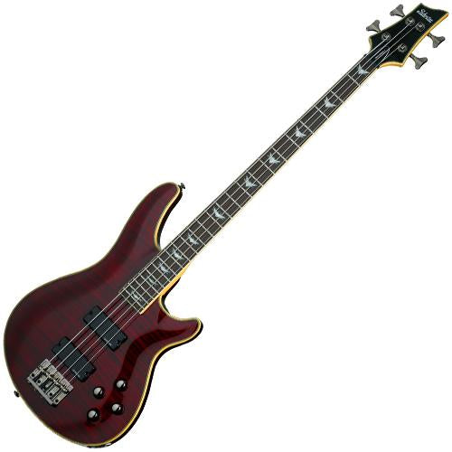 Schecter OMENEXT4BCH Omen Extreme Electric Bass Guitar in Black Cherry