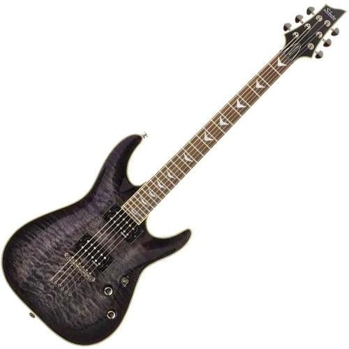 Schecter OMENEXT6STBLK Omen Extreme Electric Guitar in See Thru Black