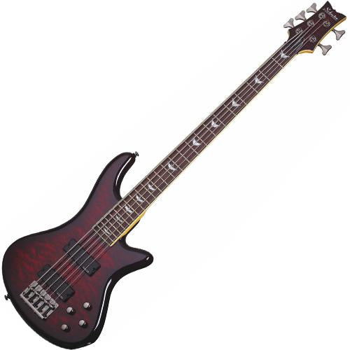 Schecter STILETTEXT5BCH Stiletto Extreme 5 String Bass in Black Cherry