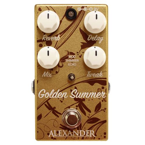 Alexander GOLDENSUMMER Golden Summer Reverb Delay Effects Pedal