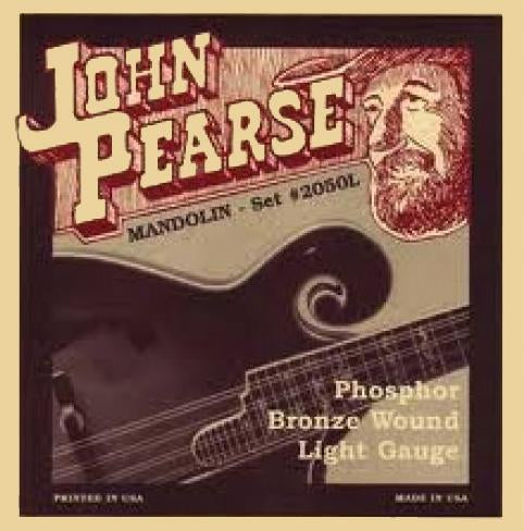 John Pearse 2050L Light Phosphor BronzeLoop End Mandolin Strings 010-036