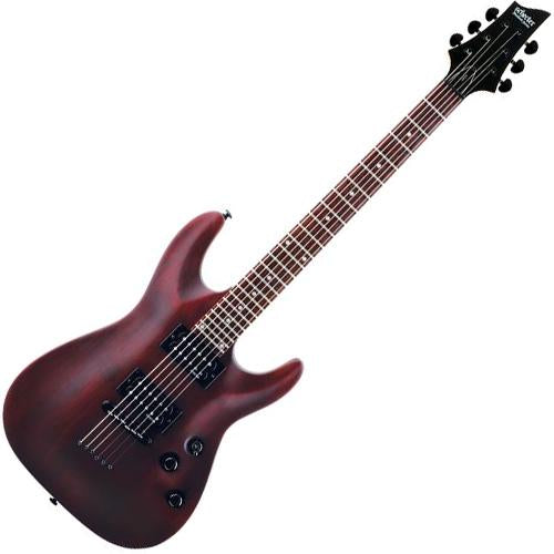 Schecter OMEN6WSN Omen 6 Electric Guitar in Walnut Satin