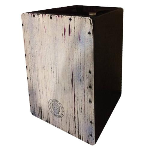 Jojo Cajons 1001BWP Club Cajon w/ Snare Throwoff in Black/White/Purple Stripe