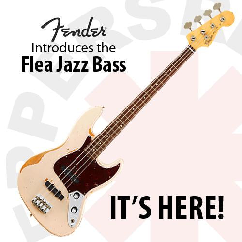 Fender 0141020356 Flea Signature Roadworn Jazz Bass Guitar in Shell Pink