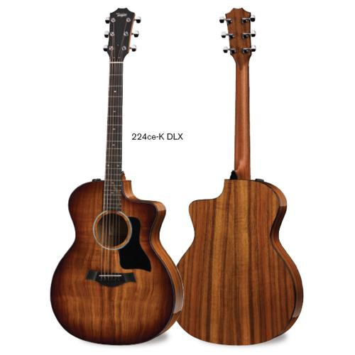 Taylor 224CEKDLX GA Cutaway Acoustic Electric Solid Koa Top Layered Koa Back w/ES2 and w/Case