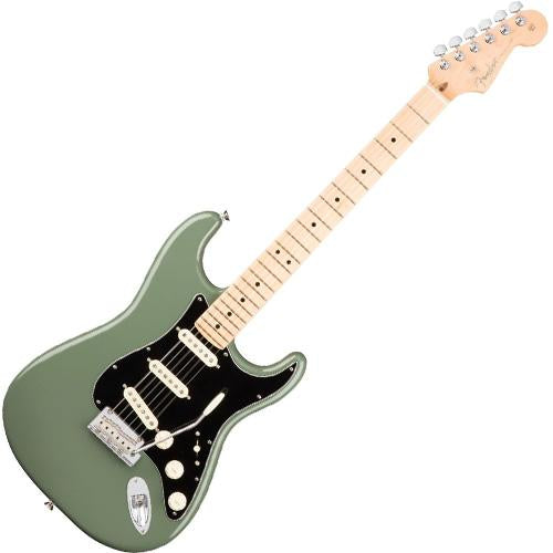 Fender 0113012776 American Professional Stratocaster Maple Antique Olive w/Case