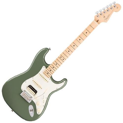 Fender 0113042776 American Professional Stratocaster HSS Shawbucker Maple Antique Olive w/Case