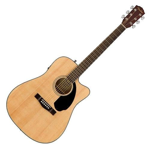 Fender 0961704021 CD60SCE Dreadnought Cutaway Acoustic Electric Solid Spruce Top in Natural