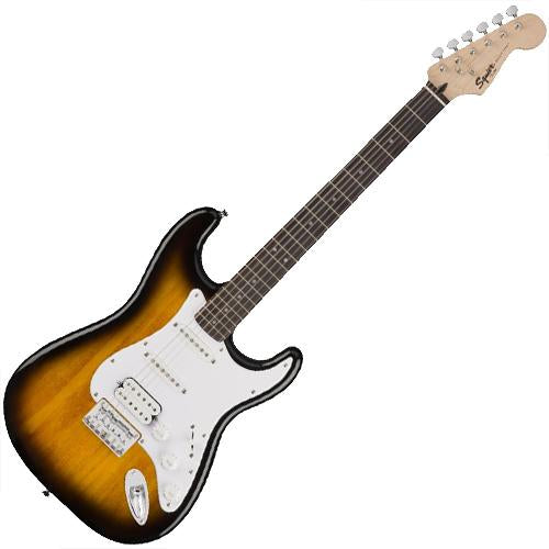 Squier 0311005532 Bullet Stratocaster Hard Tail HSS Electric Guitar in Brown Sunburst