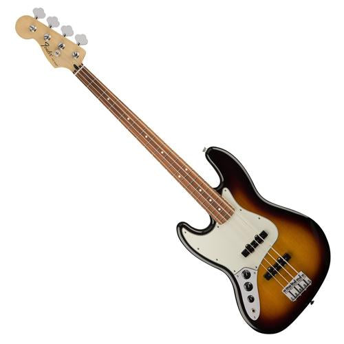 Fender 0146223532 Left Handed Standard Jazz Bass Guitar Pau Ferro in Brown Sunburst