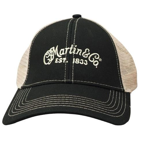 Martin 18H0001 Logo Black/Tan Mesh Ball Cap - Clothing