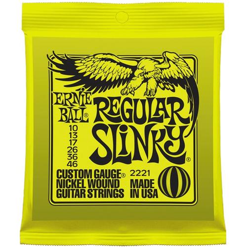 Ernie Ball 2221 Regular Slinky Electric Guitar Strings 10-46