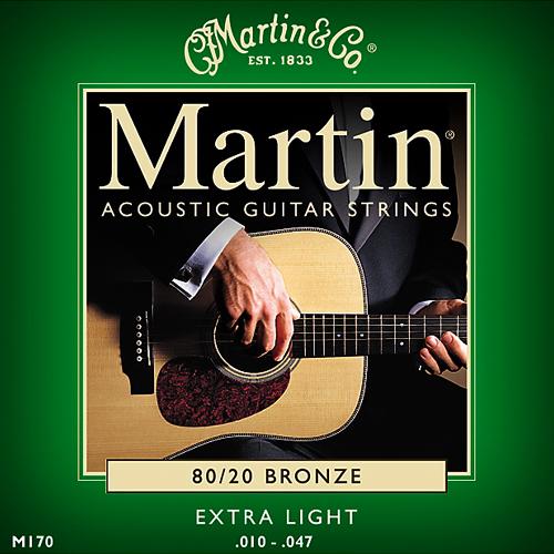 Martin M170F 80/20 Bronze Acoustic Guitar Strings Extra Light 10-47