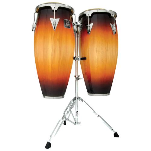 Latin Percussio LPA646VSB Aspire Conga Set 10"/11" Vintage Sunburst Finish w/ Stand