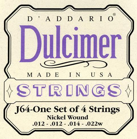 D'Addario J64 Dulcimer String Set 012 - 022